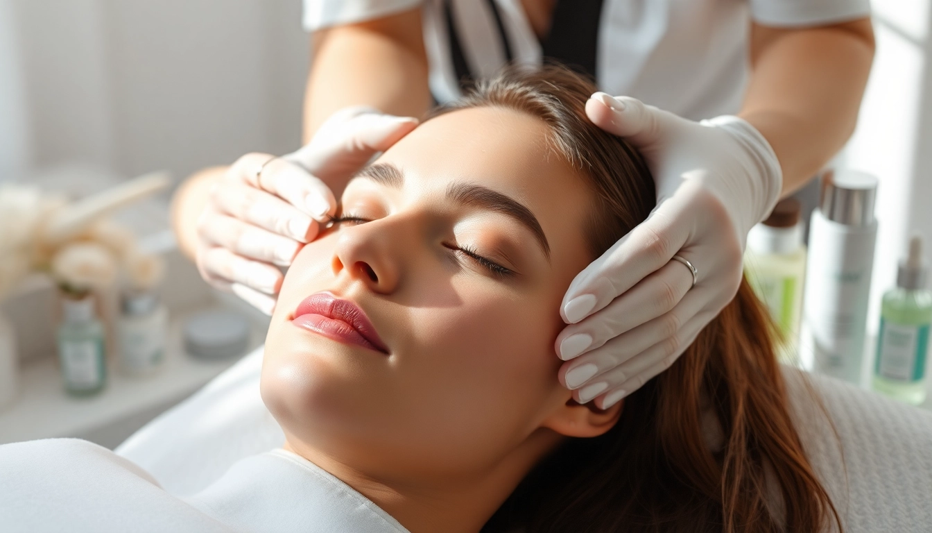 Skilled practitioner offering Faltenbehandlung Zürich in a calming beauty clinic.