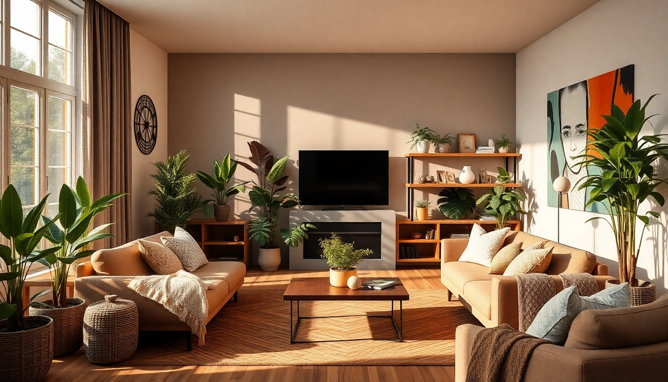 Discover beautiful interior inspiration at lubiedom.pl with a cozy living room showcasing modern decor and plants.