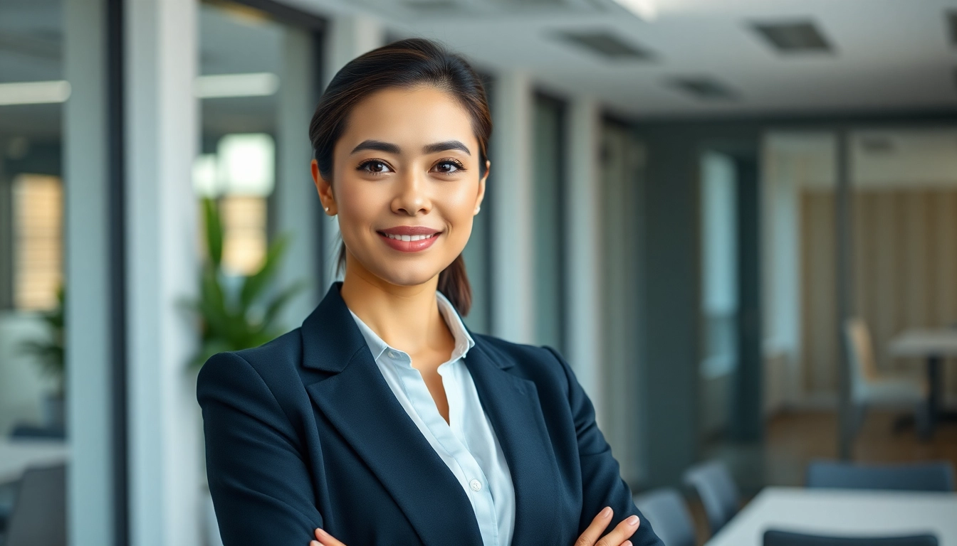 Capturing company headshots with a professional setup in a sleek office environment.