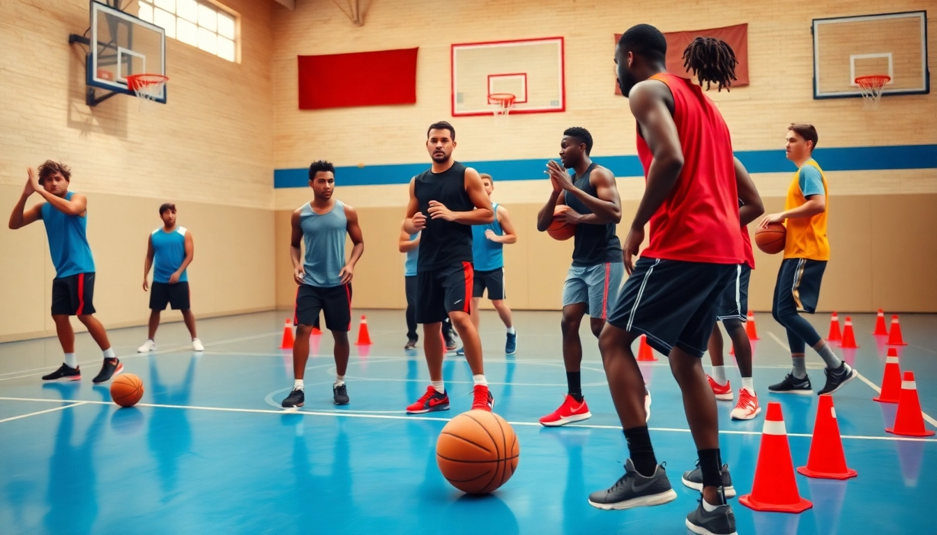 Engage with the best basketball training programs through dynamic training visuals showcasing skill development and teamwork.