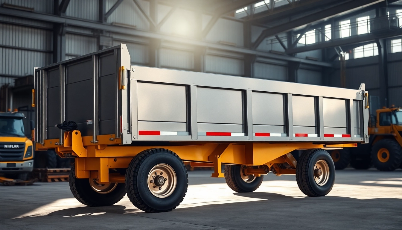 Showcase hydraulic dump trailers for sale with a focus on design and heavy-duty features.