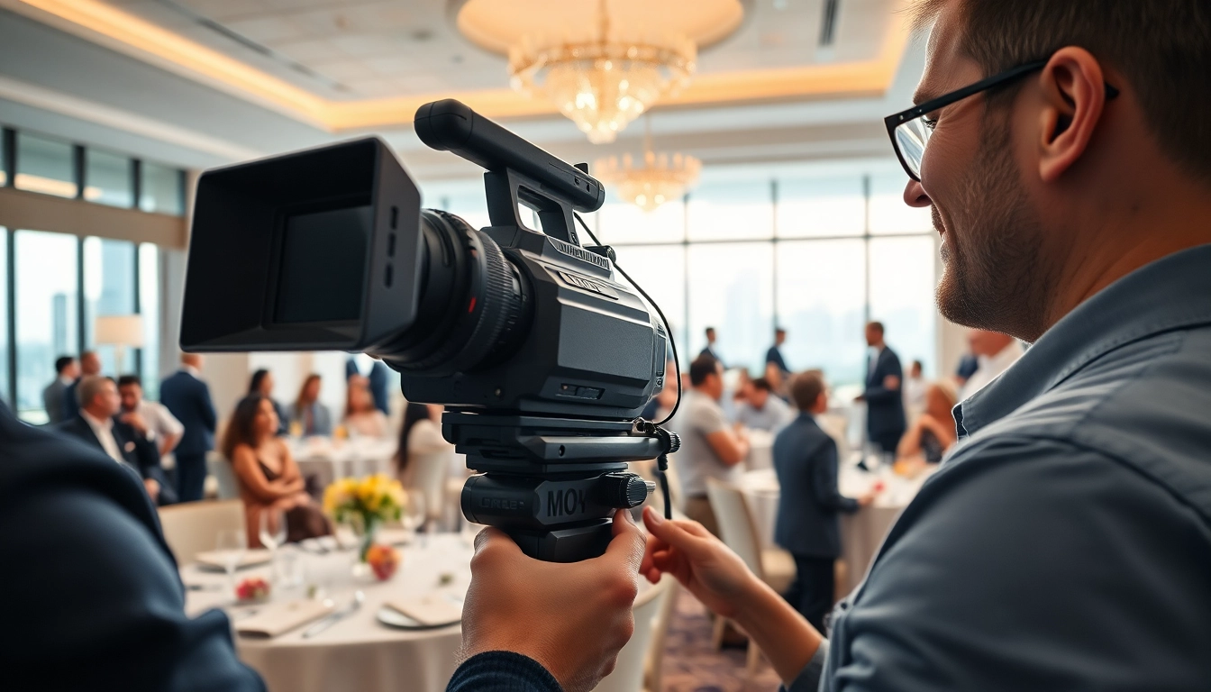 Capture Miami Corporate Event Videography Photography with a professional videographer in action.