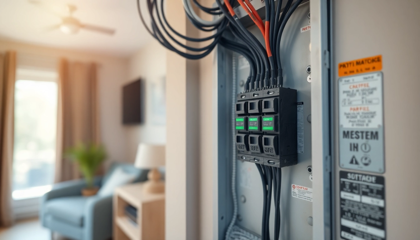 Inspecting an Electrical Panel to ensure safe and efficient power distribution.