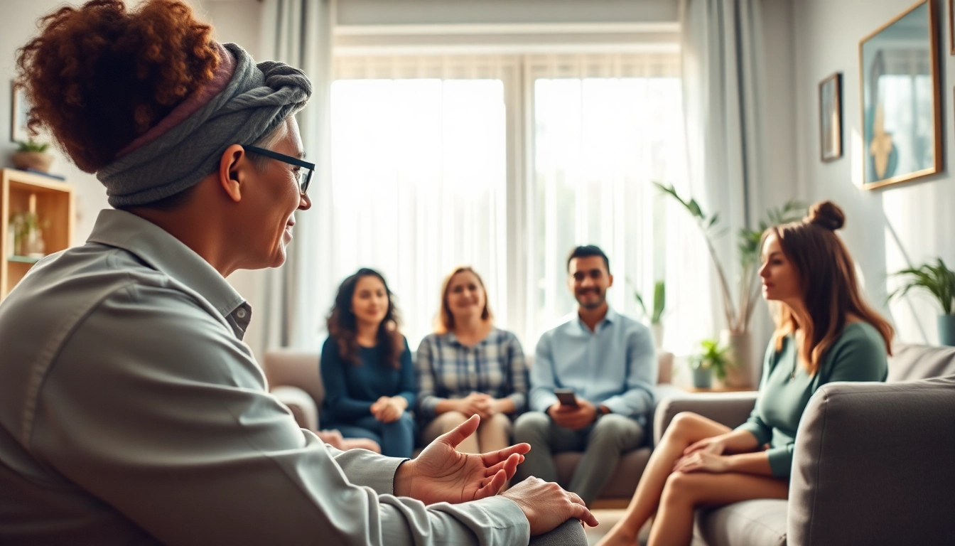 Supporting individuals dealing with depression in a therapist's nurturing environment.
