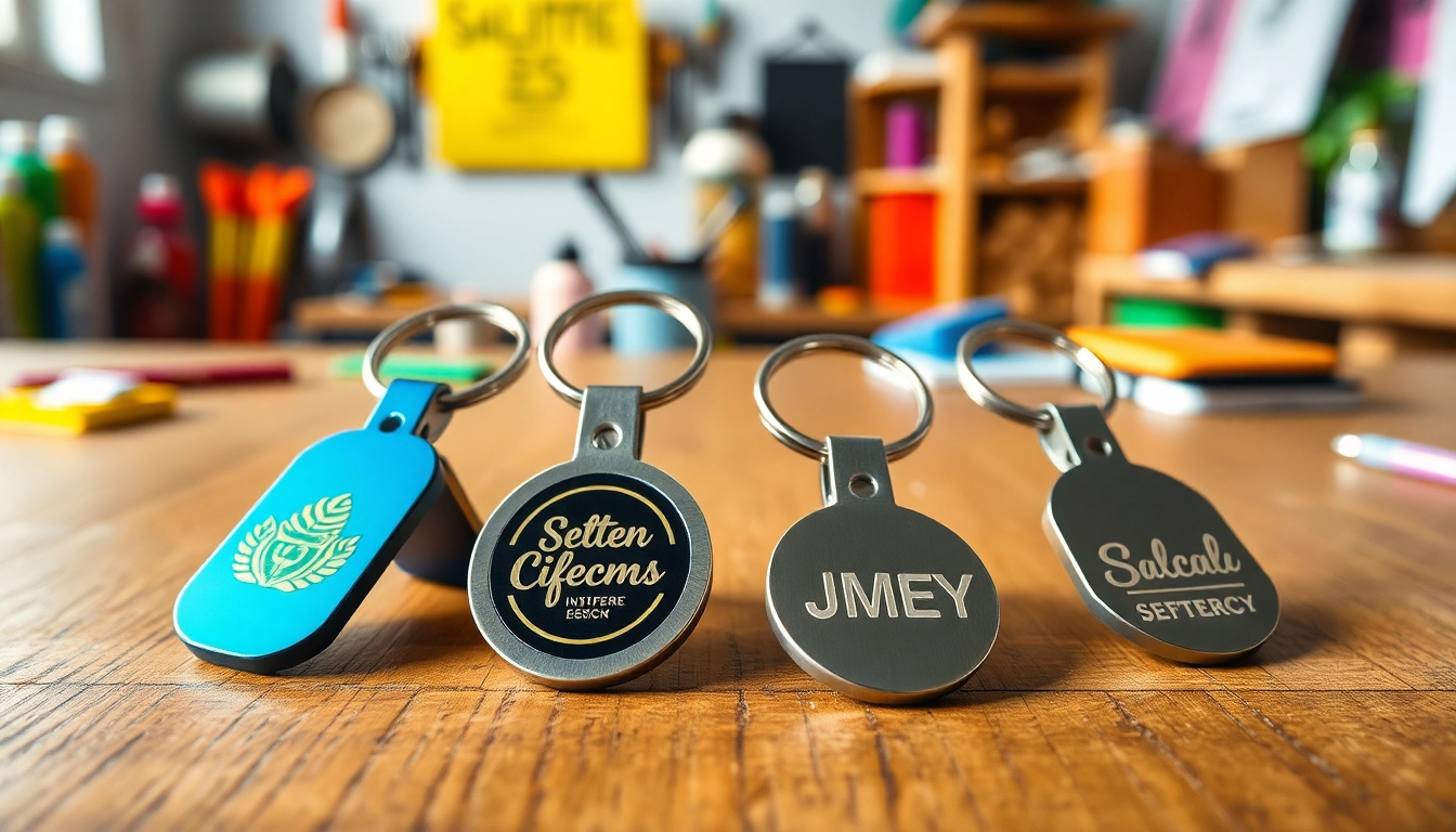Showcase of custom key chain designs highlighting unique personalizations and vibrant colors.