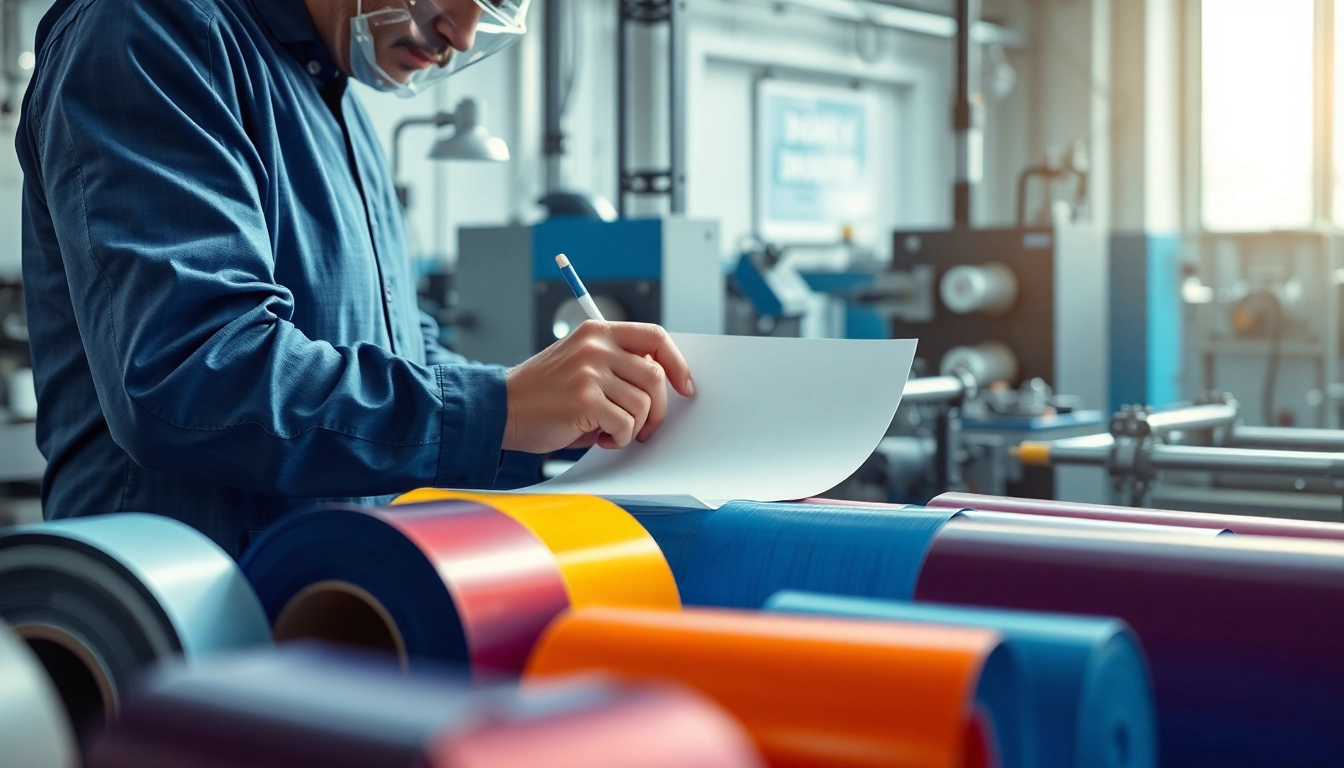 Technician handling epoxy prepregs in a high-tech manufacturing environment.